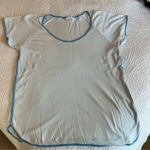 LAKE pajamas Women's Top only blue stripe size M